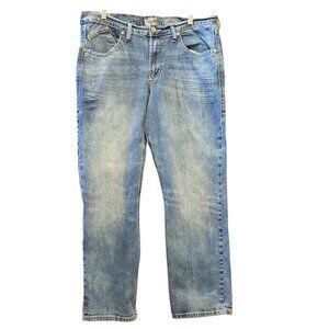 Rock & Republic Neil Mens 36x30 Blue Straight Medium Wash Denim Jeans